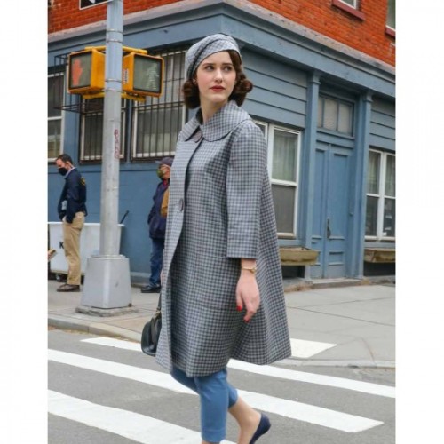 The Marvelous Mrs. Maisel S04 Rachel Brosnahan Grey Coat